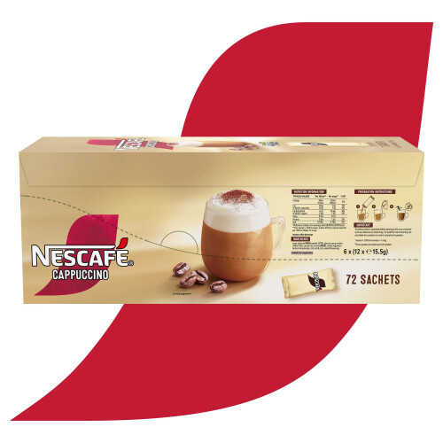 Nescafe NESCAFÉ Cappuccino Instant Coffee Sachets - 72 x 15.5g 2
