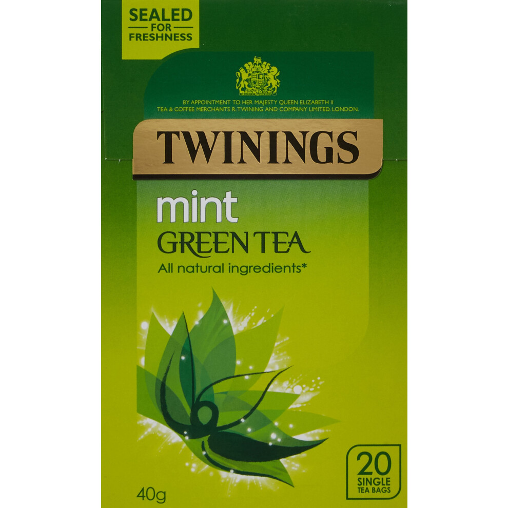 Twinings Mint Tea 20 Tea Bags Green