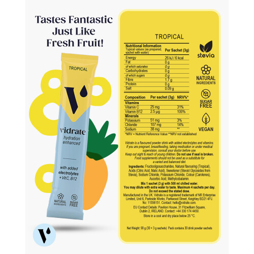 Electrolytes Powder  Hydration Sachets Packed with Vitamins  Zero Sugar Reh 1