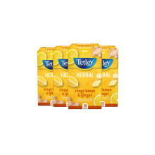 Tetley Zingy Lemon Ginger Herbal Tea Bags Naturally CaffeineFree Perfect