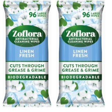 Zoflora Linen Fresh Antibacterial Biodegradable Wipes 1 x 96 Wipes MultiSur