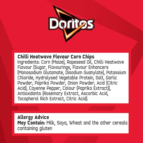 Doritos Chilli Heatwave Tortilla Chips Sharing Bag Crisps 180g 2
