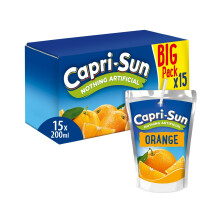 CapriSun Orange Kids Juice Drink 15 x 200ml Made with Real Fruit Juice  No
