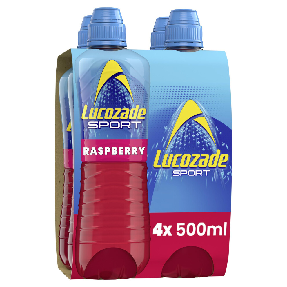 Lucozade Sport Body Fuel Raspberry 4X500ml Isotonic Sports Drink With Elec