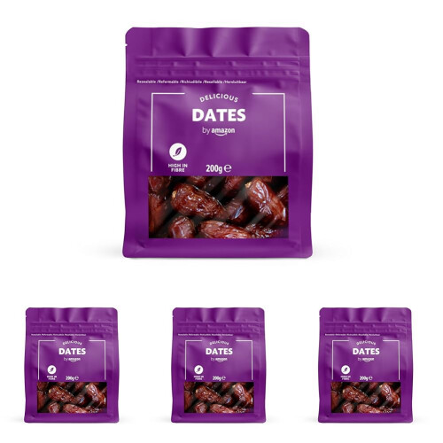 by Amazon Dates 200 g Pack of 4