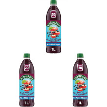Robinsons Apple and Blackcurrant Squash No Added Sugar 1L Pack of 3