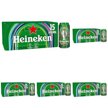 Heineken Premium Lager Beer 15 x 440ml Pack of 5
