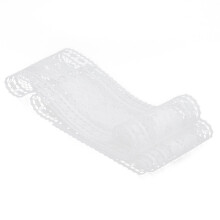 Panglică de dantelă croșetată din bumbac, design elegant și vintage, moale, elastică, rezistentă la riduri, din dantelă albă, pentru albume,