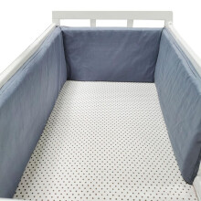 Bed Rail Guard with Breathable Cotton Cushion for Toddlers, Full Surround Protection, 300x30cm