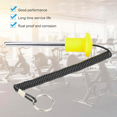 Weight Stack Magnetic Pin For Gym Weights Loading Pin With Pull Rope Stack Selector For Strength Training 2
