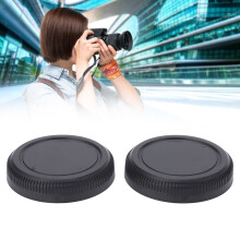 2 pièces de capuchons arrière pour objectif d'appareil photo GFX SLR - Coques à clipser en plastique ABS pour un changement facile
