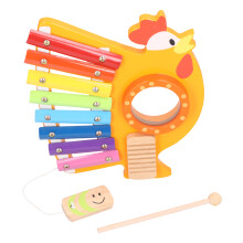 Wooden Toddler Xylophone Educational Toy, 26.5x23cm