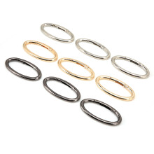 9Pcs Spring Ring Buckle Set 0-Shaped Oval Open Bag Chain Hardware in 3 Colors