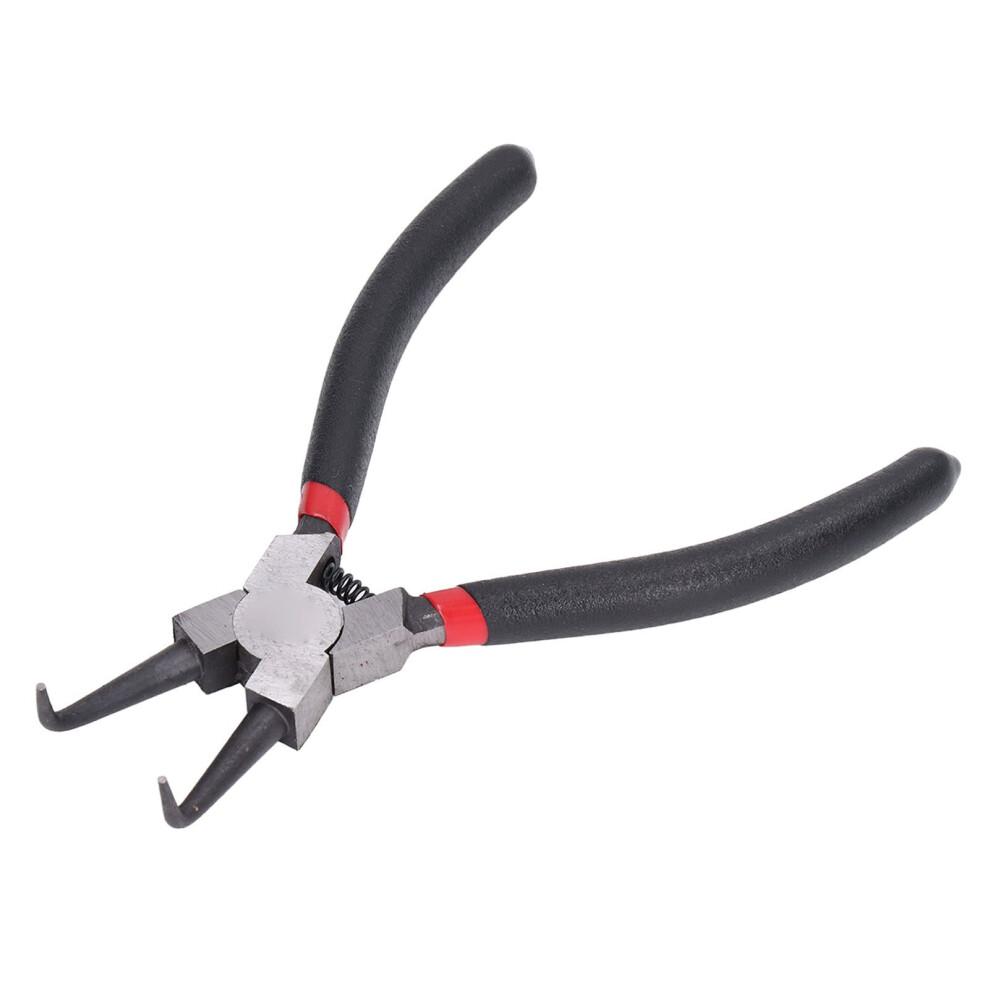 Circlip Pliers, Internal Curved Retainer Ring Pliers, Carbon Steel, Rubber Immersion Handle, 6Inch 9189345388026