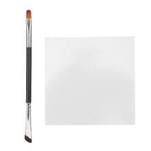 Makeup Brush High End Eyeshadow Smudge Brush Natural Looking Eyebrow Definition, Double Ended Blending Tool With Soft Bristles Maintain Shape And