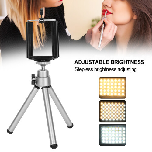Dimmable Color Temperature Led Video Light Wireless Remote Control Multiple Lights Control Adjustable Brightness Portable Selfie Light Heat 2
