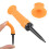 Flexible Plastic Golf Tee, 83mm, Orange, Low Resistance Driver 4
