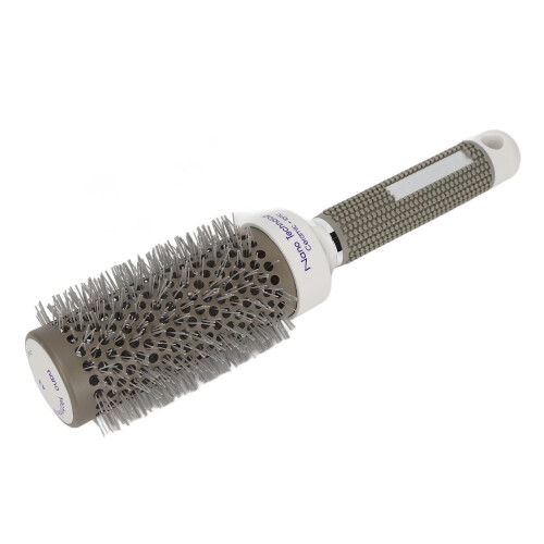 Στρογγυλή βούρτσα Shining Texture Ionic Blowout, άνετη λαβή με τεχνολογία Nano Ionate, ανθεκτική στη 1