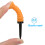 Flexible Plastic Golf Tee, 83mm, Orange, Low Resistance Driver 9