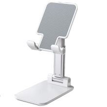 Cell Phone Stand for Desk, Foldable Mobile Phone Holder with Adjustable Angle & Height, Portable Desk Phone Stand Mount for Smartphones Tablets Under