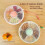 Leakproof Rotating Snack Box with 5 Sections, Reusable Dustproof Dispenser for Kids Snacks, Multifunctional Fruit Spinner Organizer with Interactive 4