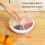 Leakproof Rotating Snack Box with 5 Sections, Reusable Dustproof Dispenser for Kids Snacks, Multifunctional Fruit Spinner Organizer with Interactive 5