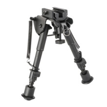 Adjustable Height Rifle Bipod for Hunting, Spring Loaded Tactical Bipod with Quick Deploy Functionality and Lightweight Build, 360 Degree Rotating