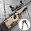 Rifle Bipod with Enhanced Stability, Tactical Bipod Featuring Adjustable Height and Spring Loaded Mechanism, Quick Deploy Rifle Support with 360 2