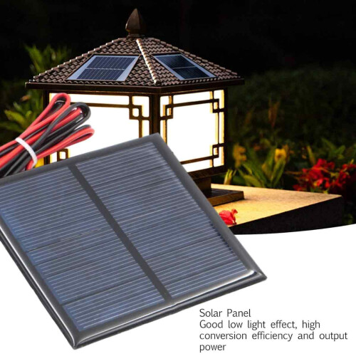 DIY Solar System Kit Component, High Conversion Efficiency Solar Panel with Superior Weak Light Performance, Polysilicon Solar Cell Module for 1