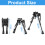 Rifle Bipod with Enhanced Stability, Tactical Bipod Featuring Adjustable Height and Spring Loaded Mechanism, Quick Deploy Rifle Support with 360 5