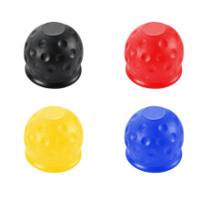 4pcs Universal Trailer Hitch Ball Cover Set Rubber Tow Bar Cap Durable Rust and Dirt Shield