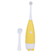 Penguin Shaped Kids Sonic Toothbrush, 3 Side Bristles Design Smart Timer Brush Heads Replaceable With Soft Rounded Bristles IPX5 Waterproof Battery
