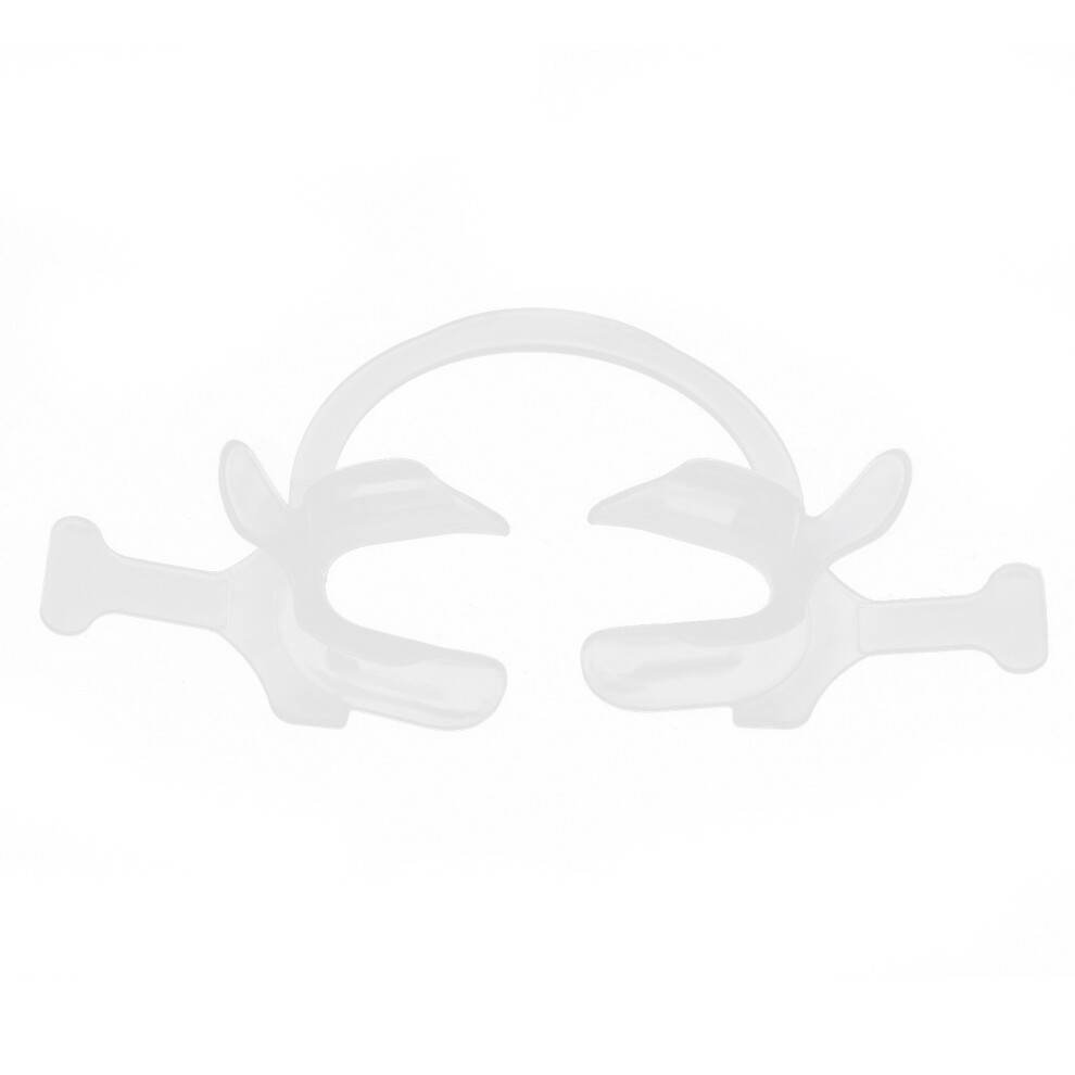CShape Dental Cheek Lip Retractor Mouth Opener with Handle, ABS, L Size