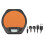 Drum Metronome Practice Pad Digital LCD 1800mAh Rubber Battery 2