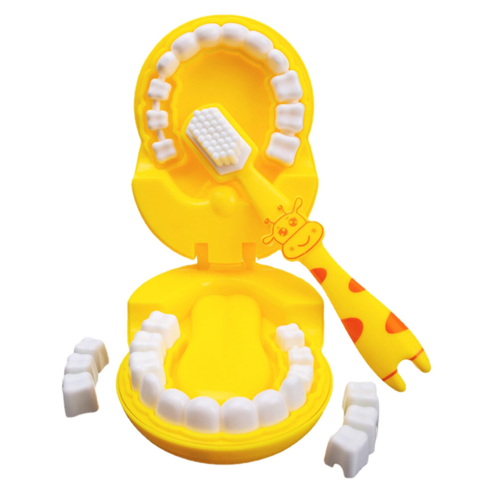 Toddler Tooth Brushing Toy with Cute Giraffe Design for Kids Dental Learning and Habit Building