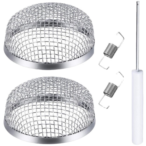 Stainless Steel RV Vent Cover with Rust Resistant Mesh Screen, Fly Proof, Quick Install Design