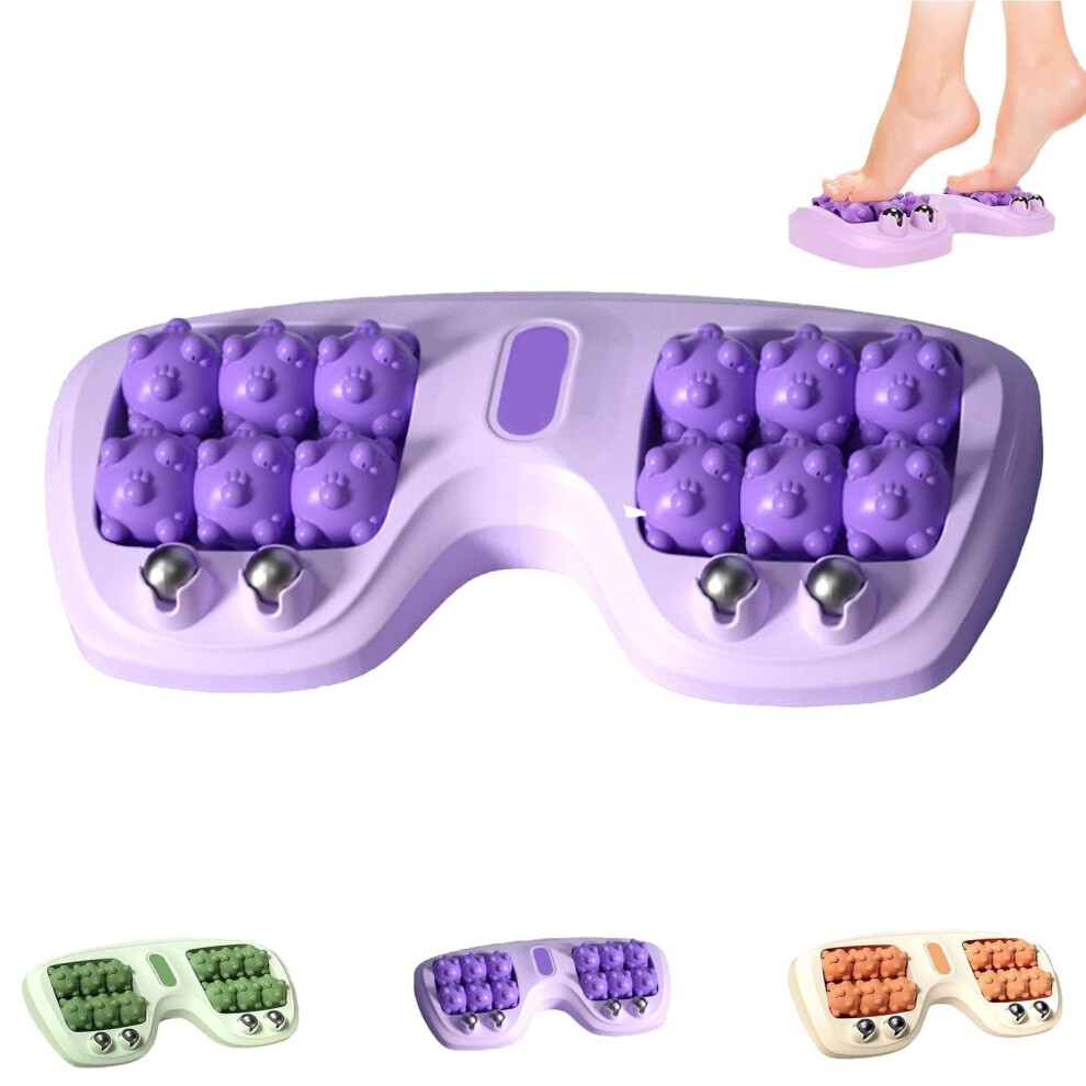 Foot Massage Roller with DeepKneading Relief for Plantar Fasciitis, Ergonomic Design, Purple