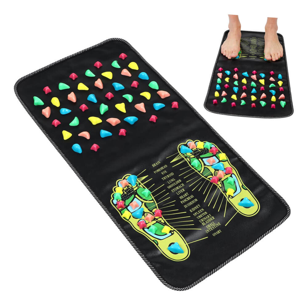 Foot Massager Mat with Unique Stone Design for Reflexology and FullBody Relaxation
