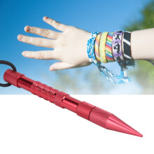 Aluminium-Schirmseilnadel Paracord Spike Armband 17 cm Rot