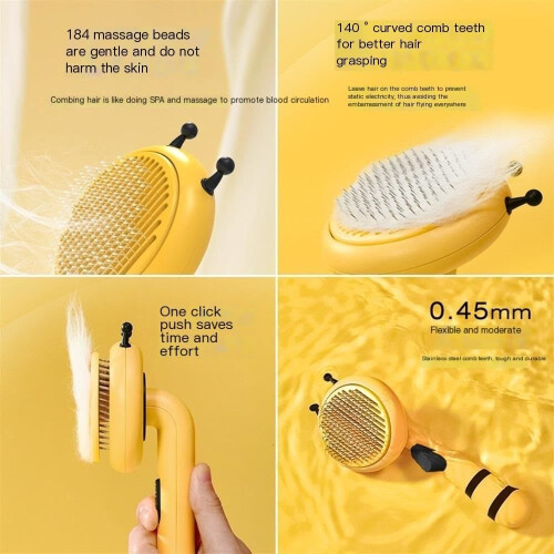 Pet Needle Comb Cat Comb 1Click Grooming Tool For Cats 1
