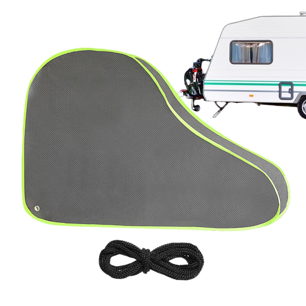 Waterproof Caravan And Trailer Hitch Cover With Reflective Safety Strips For Rv Camper Protection 9199774381789