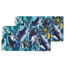 Fish Pattern Headband Scarf Multi Functional Face Shield For Sports Ultrafine Fiber Stretchable Lightweight Breathable Quick Dry Headwrap For Men