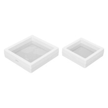 Vitrine escultural com moldura flutuante, armazenamento de joias 3D com proteção selada para exibição esteticamente agradável de colecionáveis