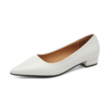 Elegante Damenpumps, klobige, niedrige Blockabsätze, spitze Zehenpartie, zum Hineinschlüpfen, mit gepolsterter Latex-Innensohle, bequeme Schuhe mit