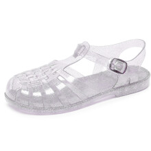 Waterproof Jelly Sandals for Women, Quick Dry Transparent Hollow Flat Summer Shoes, Comfortable Walking Experience Lightweight Beach Footwear for