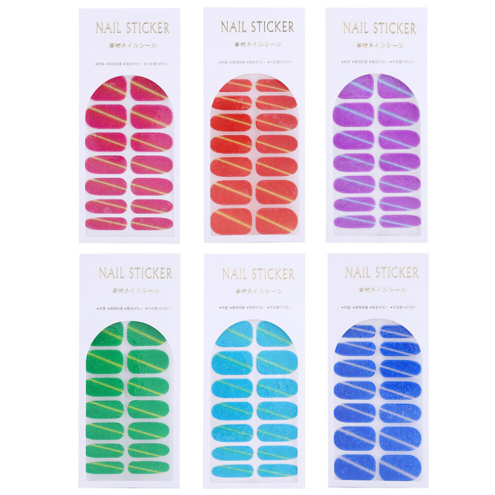 Quality Resin Material Nail Strips, Durable & Waterproof, 6 Sheets Set With 7 Sizes Per Sheet, Includes A Little File, Separated Bag Packaging, Perfe