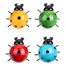 3D Metal Ladybug Wall Hanging Decor for Garden Metal Garden Wall Art Outdoor Wall Sculptures with Bubble Design Weather Resistant Durable Iron Decor