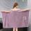 Microfiber Soft Bath Towel For Women Wearable Quick Dry Bathrobe Beach Spa 1