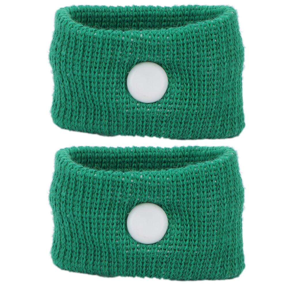 Green Anti Nausea Wristband For Motion Sickness Relief, 5X3cm