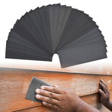 Sand Paper 14Piece WetDry Sandpaper Set Assorted Grit 1203000, For Wood Finishing, Metal Sanding, Automotive Polishing